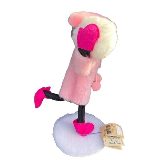 ANNALEE 13" Sally's Snow Friend ~ Girl In Pink Coat w Snowball USA Vintage 1999 - Picture 5 of 10